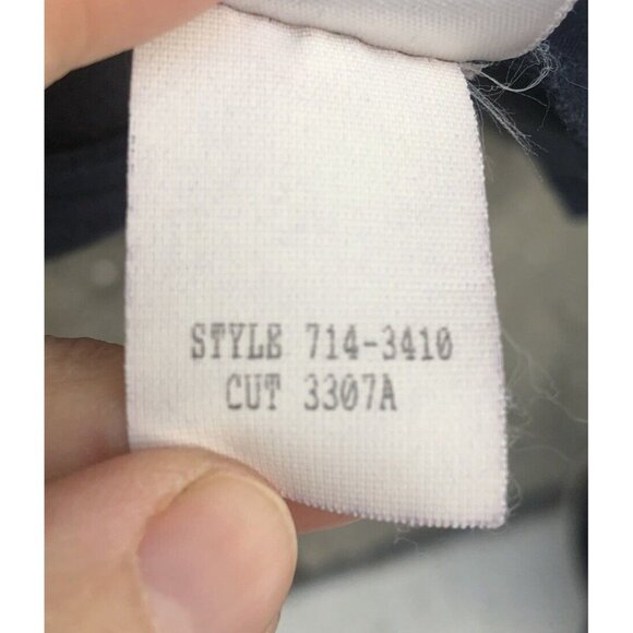 Vintage Worthington Womens Faux Suede Navy Blazer Moleskin Jacket Career Sz 16P - Picture 8 of 8